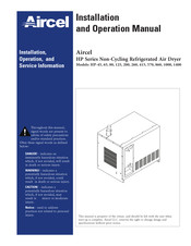 Aircel HP Series Installation And Operation Manual