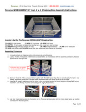 Roverpet WB3044DSF Assembly Instructions