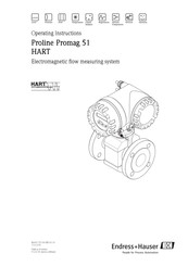 Endress+Hauser HART Proline Promag 51 Operating Instructions Manual