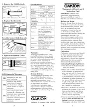 Oakton pHTestr 1 Instruction Card