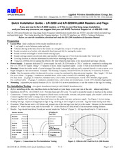 Awid LR-2200 Quick Installation Manual