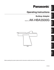 Panasonic AK-HBA3500G Operating Instructions Manual