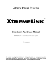 Xtreme Power Systems XtremeLink Installation And Usage Manual