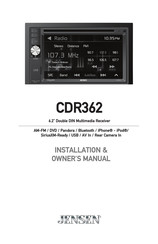 Jensen CDR362 Installation & Owner's Manual
