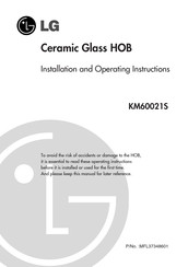 LG KM60021S Installation And Operating Instructions Manual