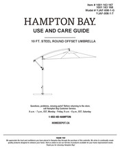 HAMPTON BAY 1001 163 167 Use And Care Manual