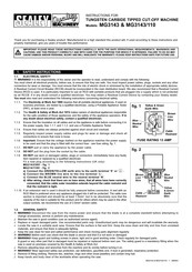 Sealey MG3143 Instructions