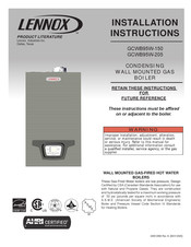 Lennox GCWB95W-150 Installation Instructions Manual