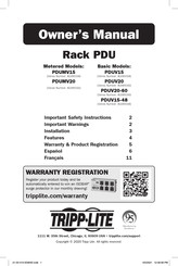 Tripp Lite PDUV15-48 Owner's Manual