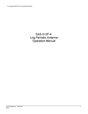 A.H. Systems SAS-512F-4 Operation Manual