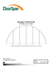 ClearSpan 108986 Manual