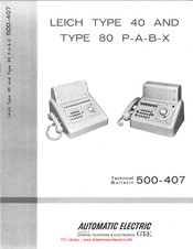 General Telephone & Electronics 80 Technical Bulletin