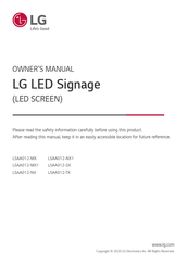 LG LSAA012-SX Owner's Manual