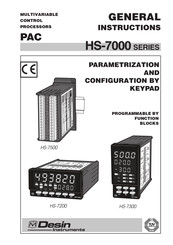Desin Instruments HS-7200 General Instructions Manual