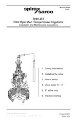 Spirax Sarco 25T Installation And Maintenance Instructions Manual