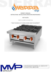 MVP Sierra SRHP-2-12 Owner's Manual