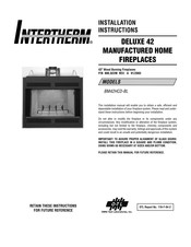 Intertherm DELUXE 42 Installation Instructions Manual