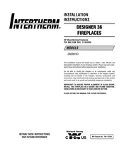 Intertherm DESIGNER 36 Installation Instructions Manual