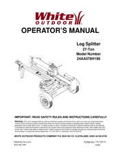 White Outdoor 24AA570H190 Operator's Manual