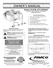 Fimco LG-45-BL-UTV Owner's Manual