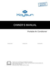 Kaysun KP-35 CP10 Owner's Manual