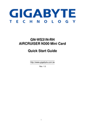 Gigabyte GN-WS31N-RH Quick Start Manual