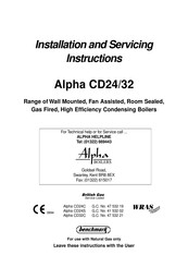 Alpha Alpha CD32 Installation And Servicing Instructions