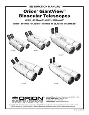 Orion Telescopes & Binoculars GiantView BT-70mm Instruction Manual