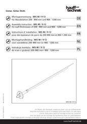 Hauff-Technik MIS 40 / 9-12 Assembly Instruction Manual