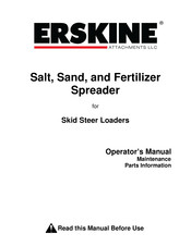 Erskine Attachments 200001 Operator's Manual