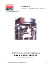 Mono PARK n RIDE Operating And Maintenance Manual