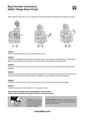Kelkay Easy Fountain 45061L Instructions