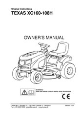 Texas Andreas Petersen XC160-108H Owner's Manual