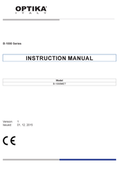 Optika B-1000 MET Instruction Manual