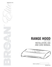 Broan EQLD1 Series Installation Use And Care Manual