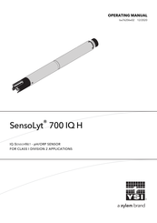 Xylem YSI SensoLyt 700 IQ H Operating Manual