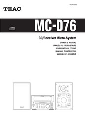 Teac MC-D76 Owner's Manual