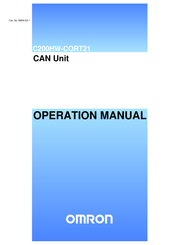 Omron C200HW-CORT21 Operation Manual