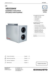 Exhausto VEX330H-2 Installation Instructions Manual