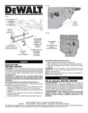Dewalt DW7050 Quick Start Manual