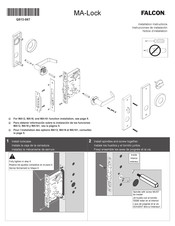 Falcon MA-Lock Installation Instructions Manual