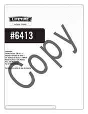 Lifetime 6413 Manual