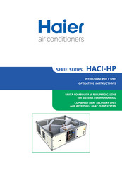Haier HACI-MB 35E Operating Instructions Manual
