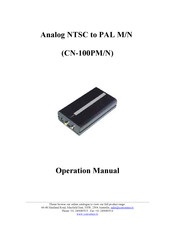 Converters.tv CN-100PM/N Operation Manual
