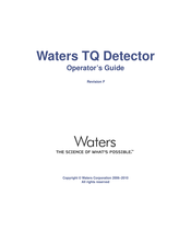Waters TQ Detector Operator's Manual