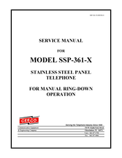 Ceeco SSP-361-X Service Manual