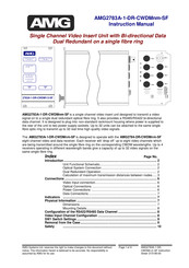 AMG Systems AMG2783A-1-DR-CWDMnm-SF Instruction Manual