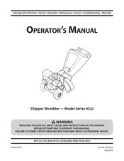 MTD 452J Series Operator's Manual