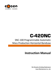 Cosen C-420NC Instruction Manual