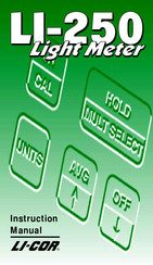 Li-Cor LI-250 Instruction Manual
